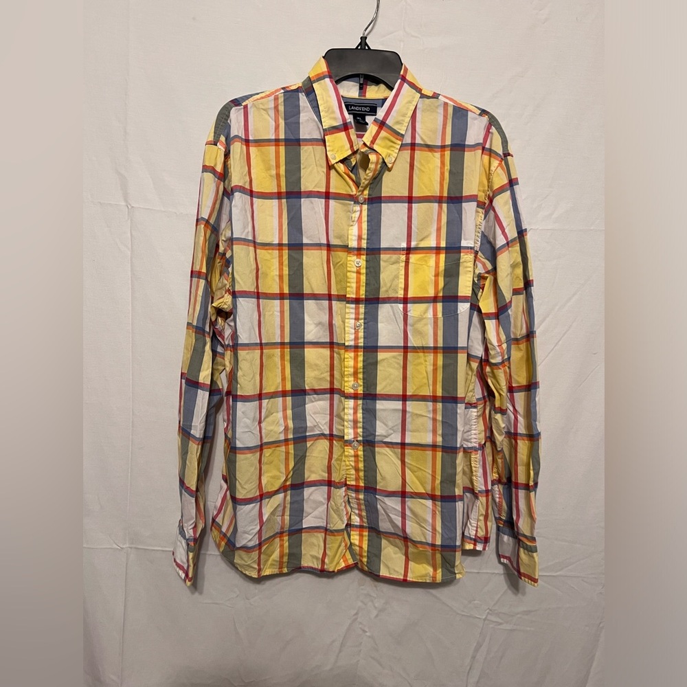 Lands End Men’s dress shirt sz xl